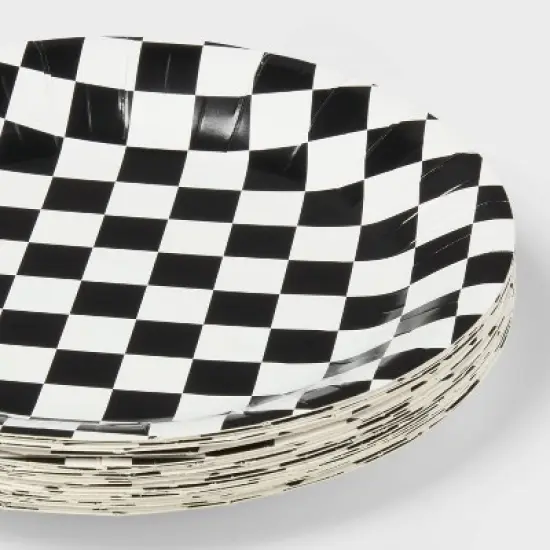 Checkered Print Dinner Plate 20ct - Spritz&trade; image {2}