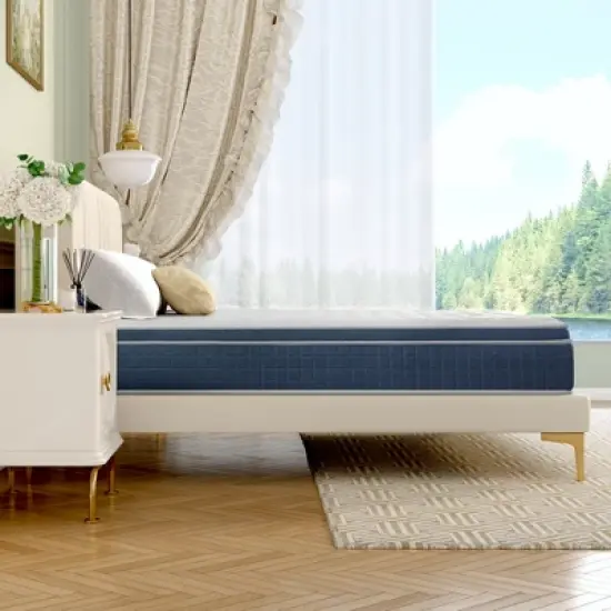 Twolike 12 Inch Hybrid Spring & Foam Mattress, Individual Coil System for Perfect Support and Motion Isolation image {1}