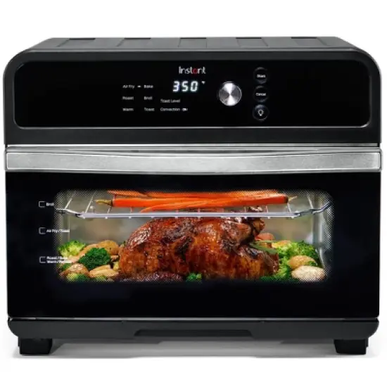 Instant Pot Omni 6-Slice Air Fryer Toaster Oven, Exclusive Bonus Pizza Pan Accessory: 1800W, Dishwasher-Safe, Includes Pizza Pan & More image {7}