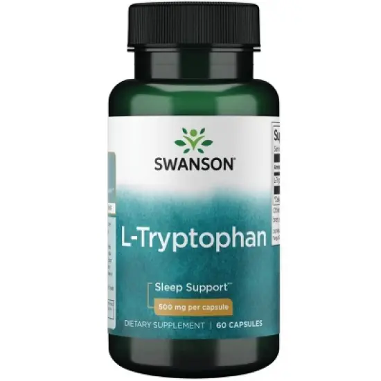 Swanson Dietary Supplements L-Tryptophan 500 mg Capsule 60ct image {5}