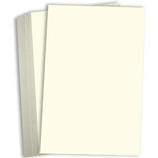 Hamilco Cream Colored 8.5" x 14" Legal Size Card Stock Paper Heavyweight 80lb Cover 25 Pack image {5}