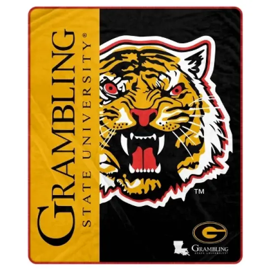 NCAA Grambling State Tigers Ultra Soft Tailgate Throw Blanket image {2}