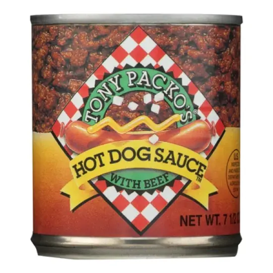 Tony Packo's Hot Dog Sauce With Beef - Case of 12 - 7.5 oz image {1}
