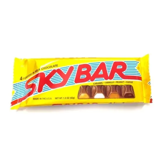 Sky Bar (1.5 oz) &ndash; Nostalgic Chocolate Candy Bar - Available in 1 Pack, 6 Pack, & 24 Pack image {1}