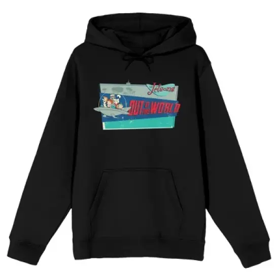 The Jetsons Out of This World Men's Black Graphic Hoodie image {3}