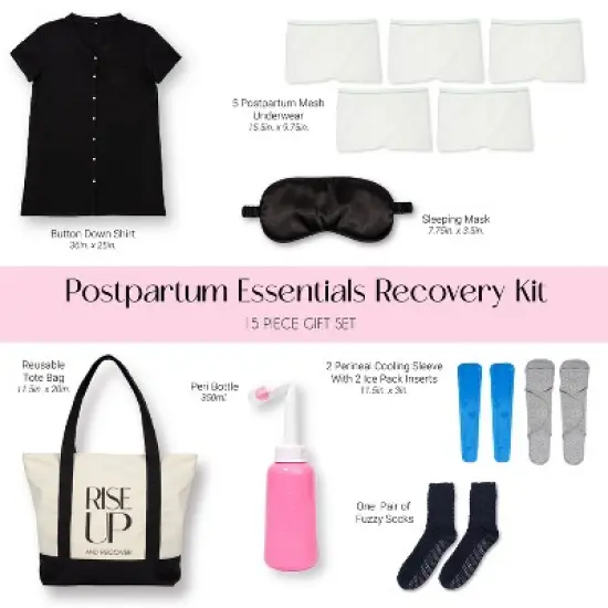 Sweet Jojo Designs Postpartum Essentials Recovery Kit Pregnancy Must Haves Baby Shower Gifts for Mom image {1}