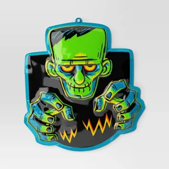 27"x25" Halloween Monster Vac Form Sign Unframed Wall Art - Hyde and EEK! Boutique&trade; image {1}