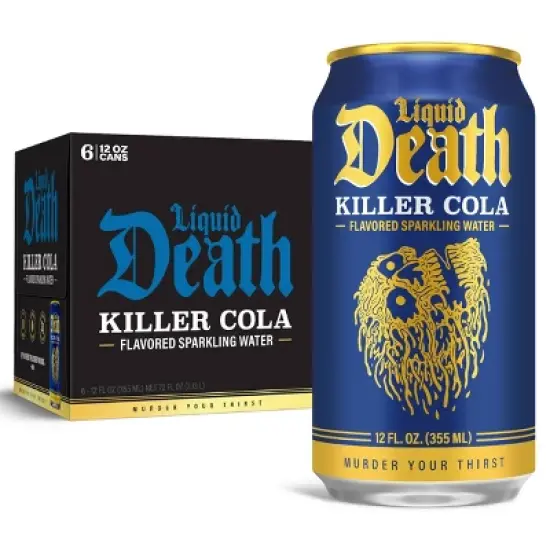Liquid Death Killer Cola Sparkling Water - 6pk/12 fl oz Cans image {7}