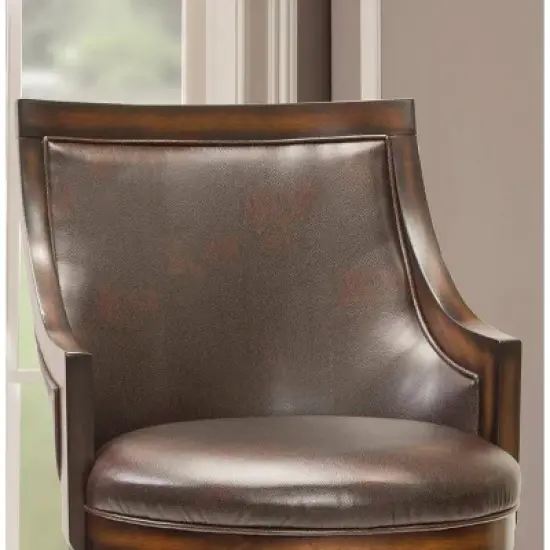 30.5" Lyman Swivel Barstool Wood/Oak - Hillsdale Furniture image {2}