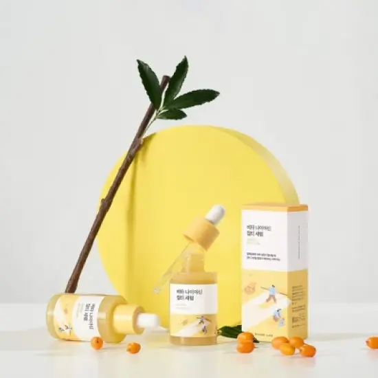 Round Lab Korean Skincare Vita Niacinamide Dark Spot Serum with Vitamin C for Skin Clarity and Radiance | 30ml (1.01 fl.Oz) image {4}