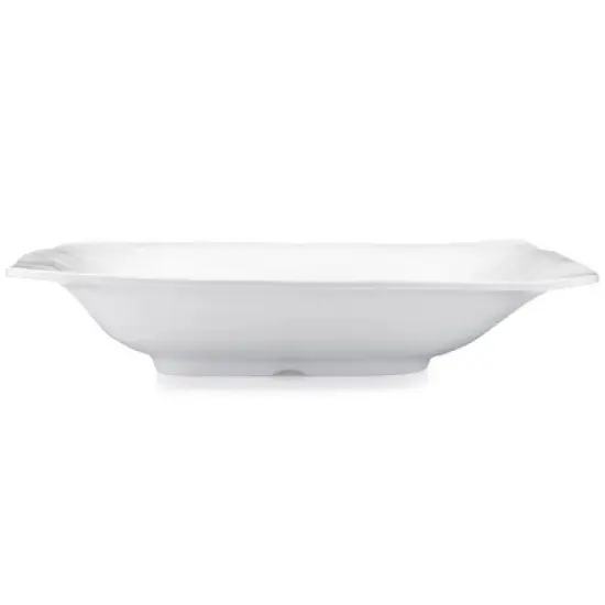 Q Home | Ruffle 17" x 12" x 3.5" Melamine Rectangle Serving Bowl image {1}