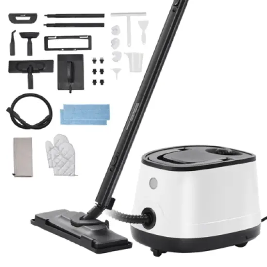 VEVOR Steam Cleaner, Multipurpose Powerful Steamer with 27 Accessories, Steamer Cleaing with Extra-Long Power Cord, White image {8}