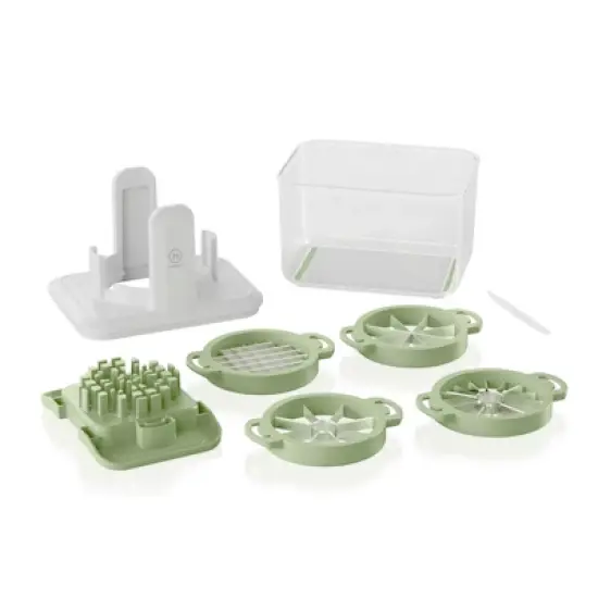 Henning Lee 4-in-1 Fresh Prep Fruit and Veggie Slicer, Green image {1}