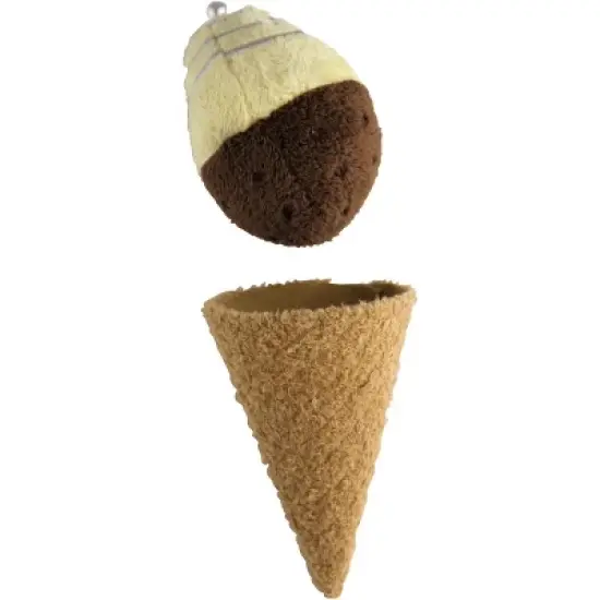 HABA Biofino Ice Cream Venezia - 2 Pretend Play Plush Cones with Reversible Scoops (4 Flavor Combos) image {8}