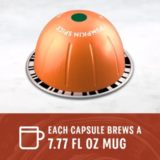 Starbucks by Nespresso Vertuo Line Pumpkin Spice Flavored Light Roast Coffee Pods image {1}