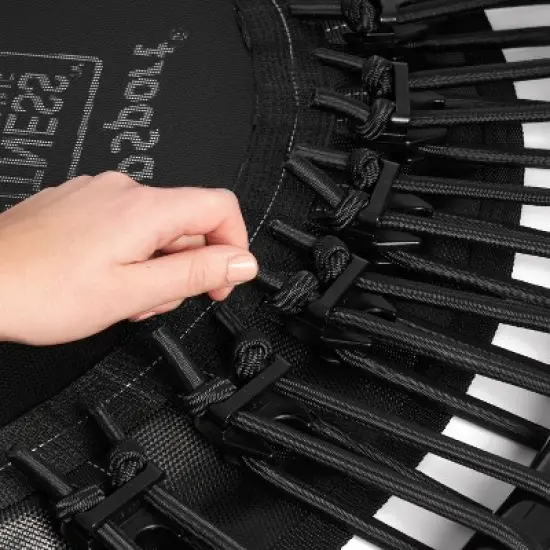 JumpSport 350f Indoor Heavy Duty Lightweight 39-Inch Folding Fitness Trampoline, Black image {3}