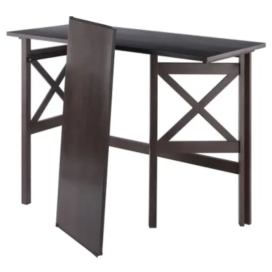 Xander Foldable Desk Oyster Gray - Winsome image {7}