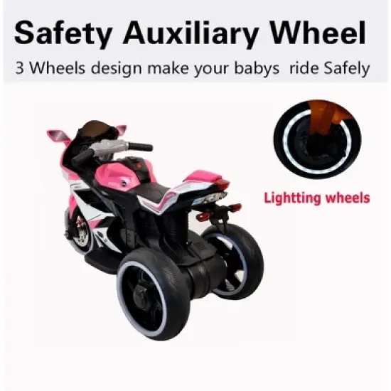 Electric motorcycle/ 12 V Kids toys motorcycle/Kids electric car/electric ride on toys for 3 4 5 6 years Boys Girls with Training Wheels image {5}
