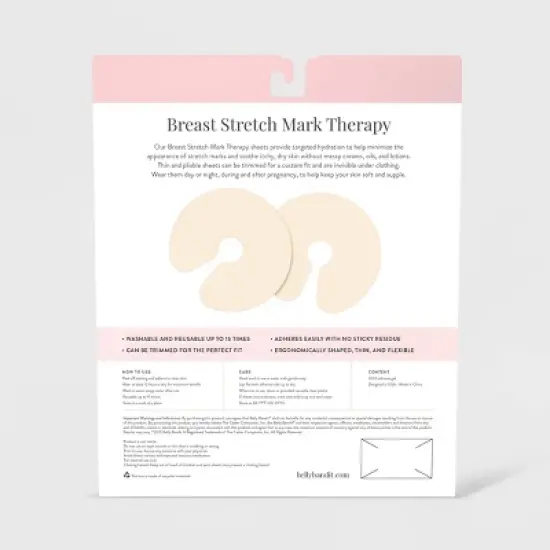 Belly Bandit Silicone Stretch Mark Therapy for Breasts - Cream One Size image {5}