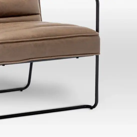 eLuxury Horizontal Channel Living Room Chair image {4}