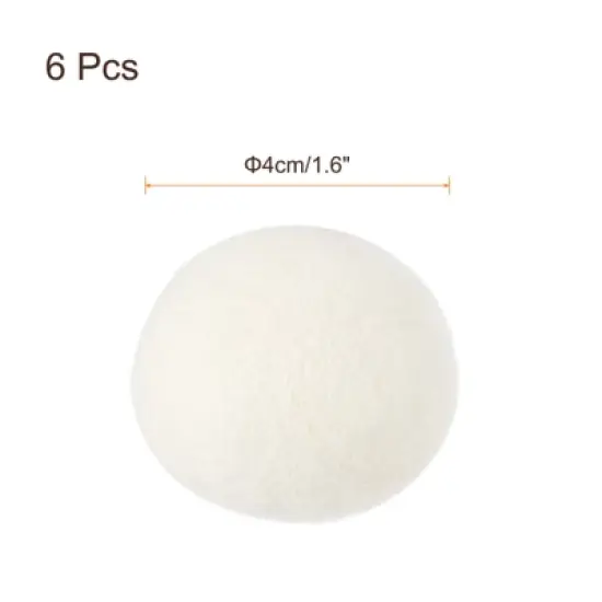 Unique Bargains Reducing Clothing Static and Wrinkles Wool Dryer Balls image {1}