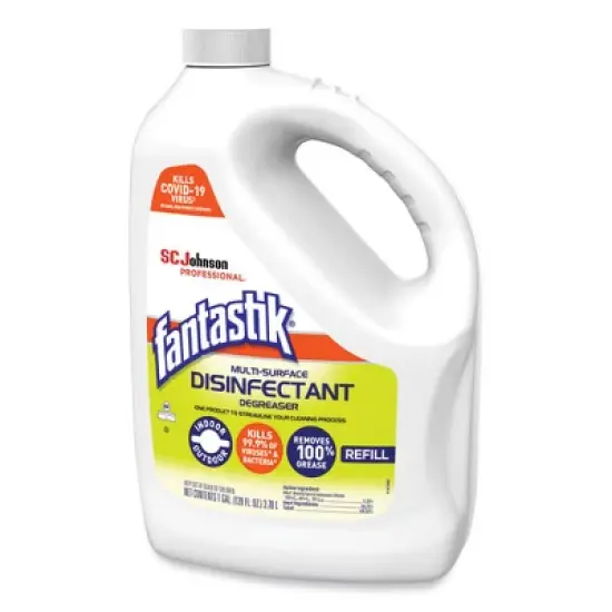 Fantastik Multi-Surface Disinfectant Degreaser, Pleasant Scent, 1 Gallon Bottle image {2}