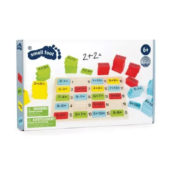Small Foot Wooden Math Number Tiles Educational Toy image {3}