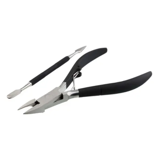 JAPONESQUE Toenail Clipper & Cuticle Pusher Soft Touch image {1}