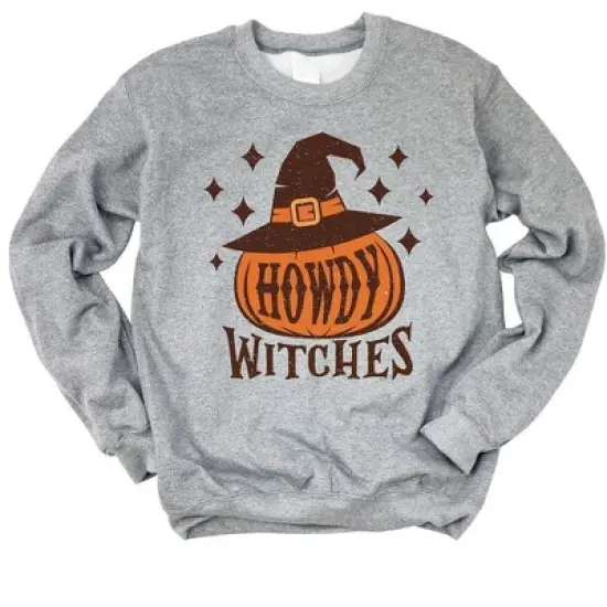 Simply Sage Market Women's Graphic Sweatshirt Howdy Witches Stars image {5}