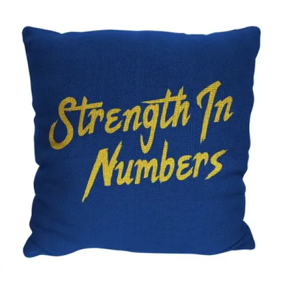 14"x14" NBA Golden State Warriors Invert Double Sided Jacquard Decorative Pillow - 2pk image {1}