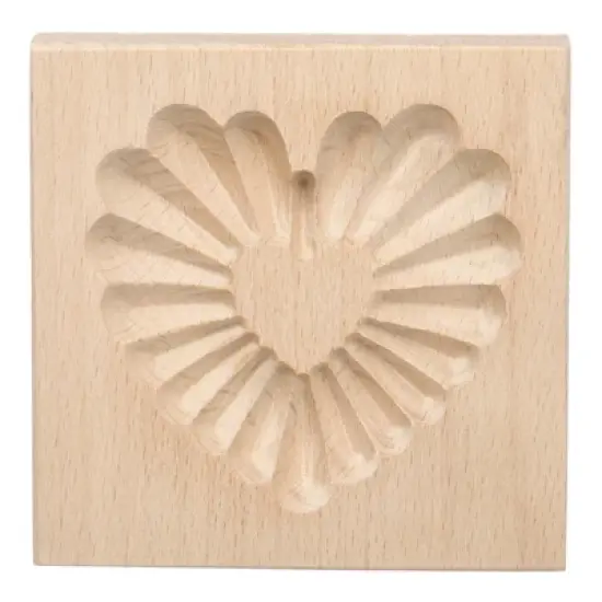 Unique Bargains Wooden 3D Carved Non-stick Vintage Baking Cookie Biscuit Mould image {14}