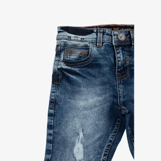 X RAY Little Boy's Ripped and Repaired Stretch Jeans image {2}