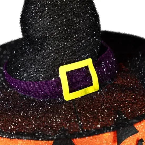 Northlight LED Lighted Jack-O-Lanterns in Witch's Hat Outdoor Halloween Decoration - 34" image {6}