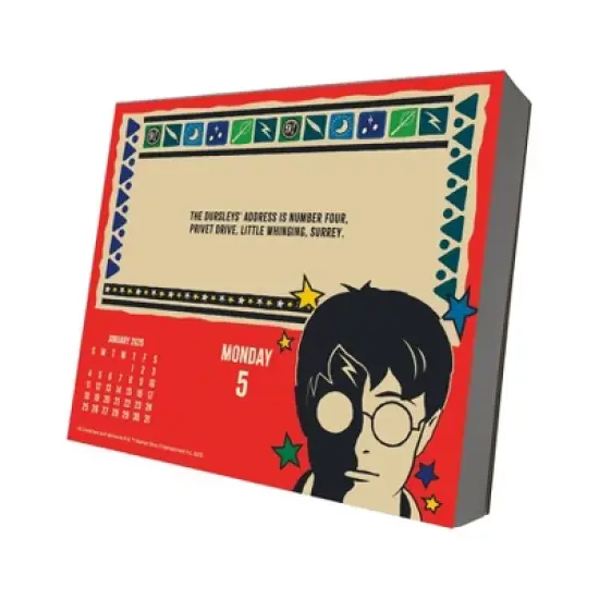 Trends International 2026 Harry Potter Dayata Time 6.12"x5.37" Box Calendar image {1}