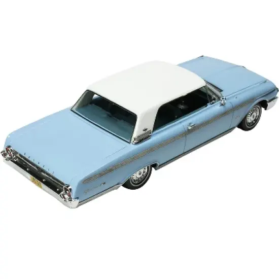 1962 Ford Galaxie Skymist Blue with White Top and Blue Interior Limited Edition to 210 pcs 1/43 Model Car by Goldvarg Collection image {4}