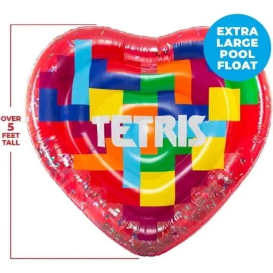 Mighty Mojo Tetris Pool Float Large Inflatable Retro over 5 feet Tall image {3}