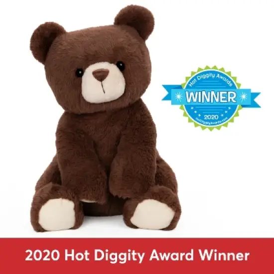 GUND Finley Teddy Bear, Premium Stuffed Animal for Ages 1 and Up, Chocolate Brown, 13&rdquo; image {4}
