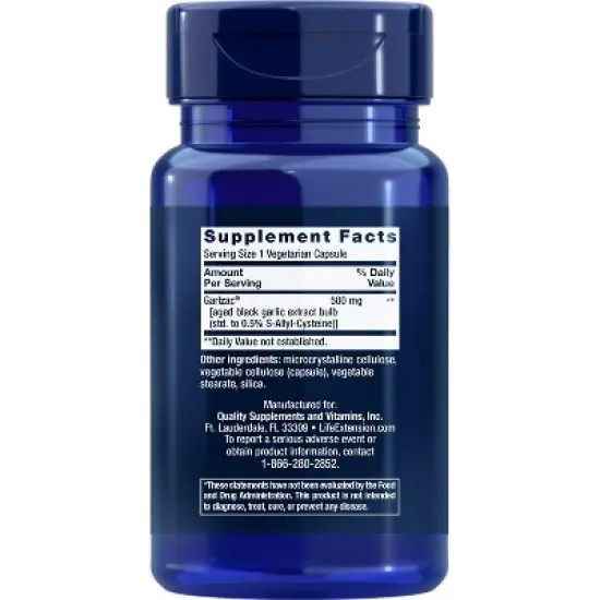 Aged Black Garlic by Life Extension  -  30 VegCap image {1}