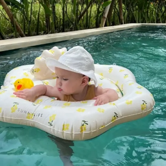 Sunnylife Baby Float - Mima Fairy Lemon Lilac, Inflatable Tube, Shade, Head Rest image {2}