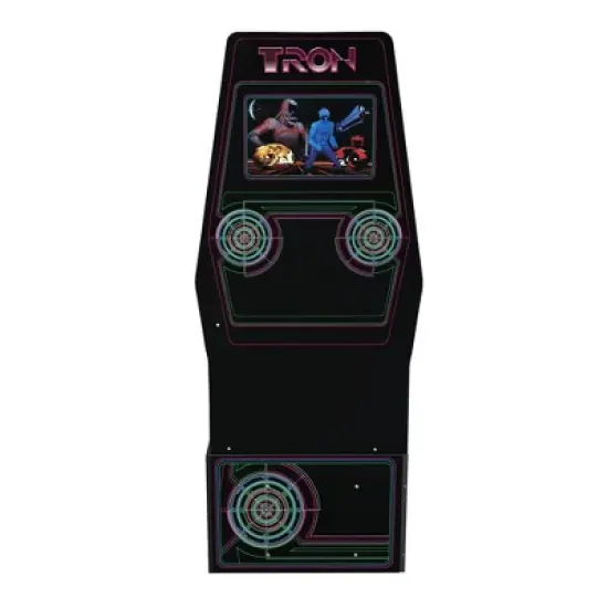 Arcade1Up Tron Home Arcade with Riser and Stool image {2}