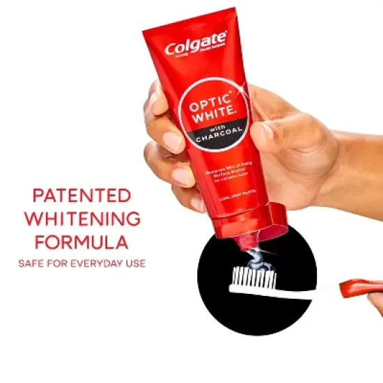 Colgate Optic White with Charcoal - 4.2oz image {3}