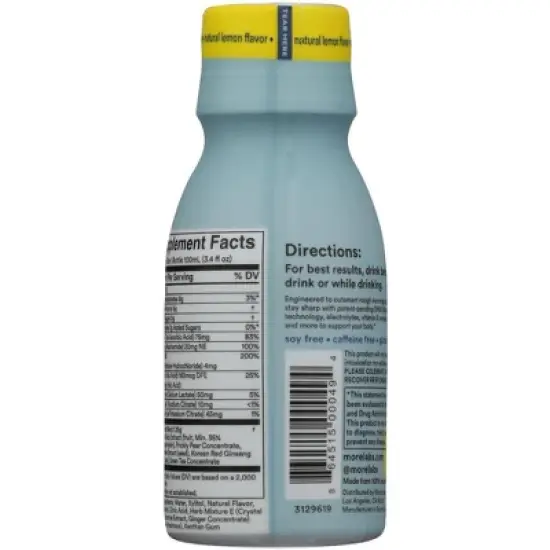 More Labs Morning Recovery Liquid Shot Sugar Free - Case of 12/3.4 fz image {2}