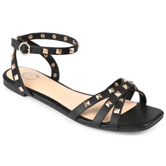 Journee Collection Womens Zendaya Tru Comfort Foam Ankle Strap Low Block Heel Sandals image {9}