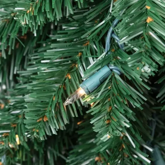 Northlight Pre-Lit Pencil Alpine Artificial Christmas Tree - 5' - Clear Lights image {5}