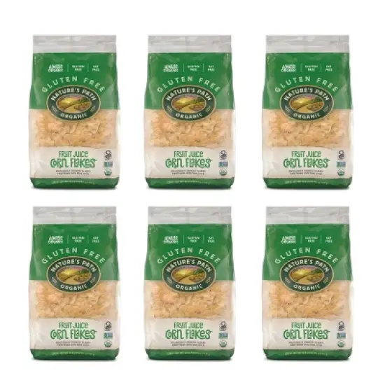 Nature's Path Organic Fruit Juice Sweetned Corn Flake Cereal 6pk/158.4oz image {7}