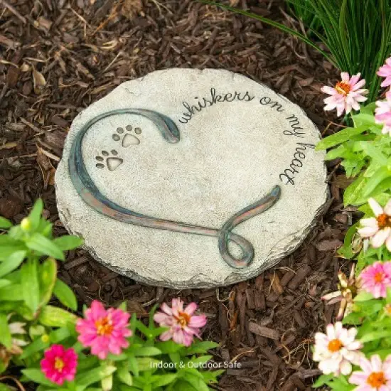 Evergreen Whiskers On My Heart, Garden Stone image {6}