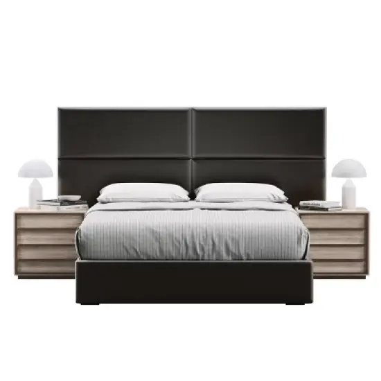 4pk Full/King Edison Upholstered Wall Panels Customizable Headboard - Eco Dream image {1}