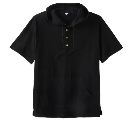 KS Island by KingSize Men's Big & Tall &trade; Gauze Short-Sleeve Hoodie image {3}