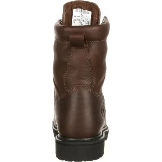 Men's Brown Georgia Boot Lace-to-Toe Steel Toe Waterproof Work Boot Size 8.5 image {3}