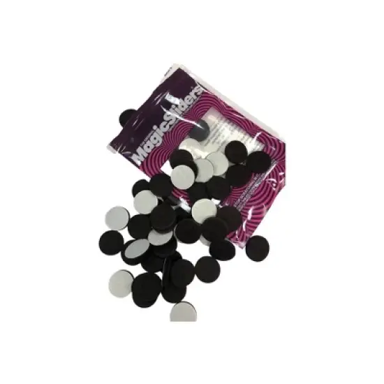 Magic Sliders 60pc 1" Round Ultra HD Adhesive Pads Brown Resealable image {2}